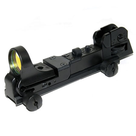 C-More Style Red Dot Sight Reflex with AR Rear Iron Sight